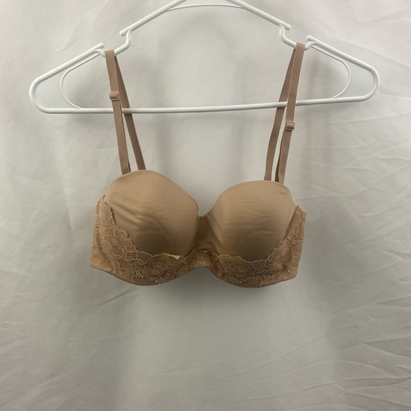 Victorias Secret Lined Strapless Bra Womens Size 34C Nude Body by Victoria - Picture 13 of 13